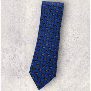 NEW PROCHOWNICK Silk Tie ITALY Blue Yellow Red Hutch The Honeybee W:3.7"